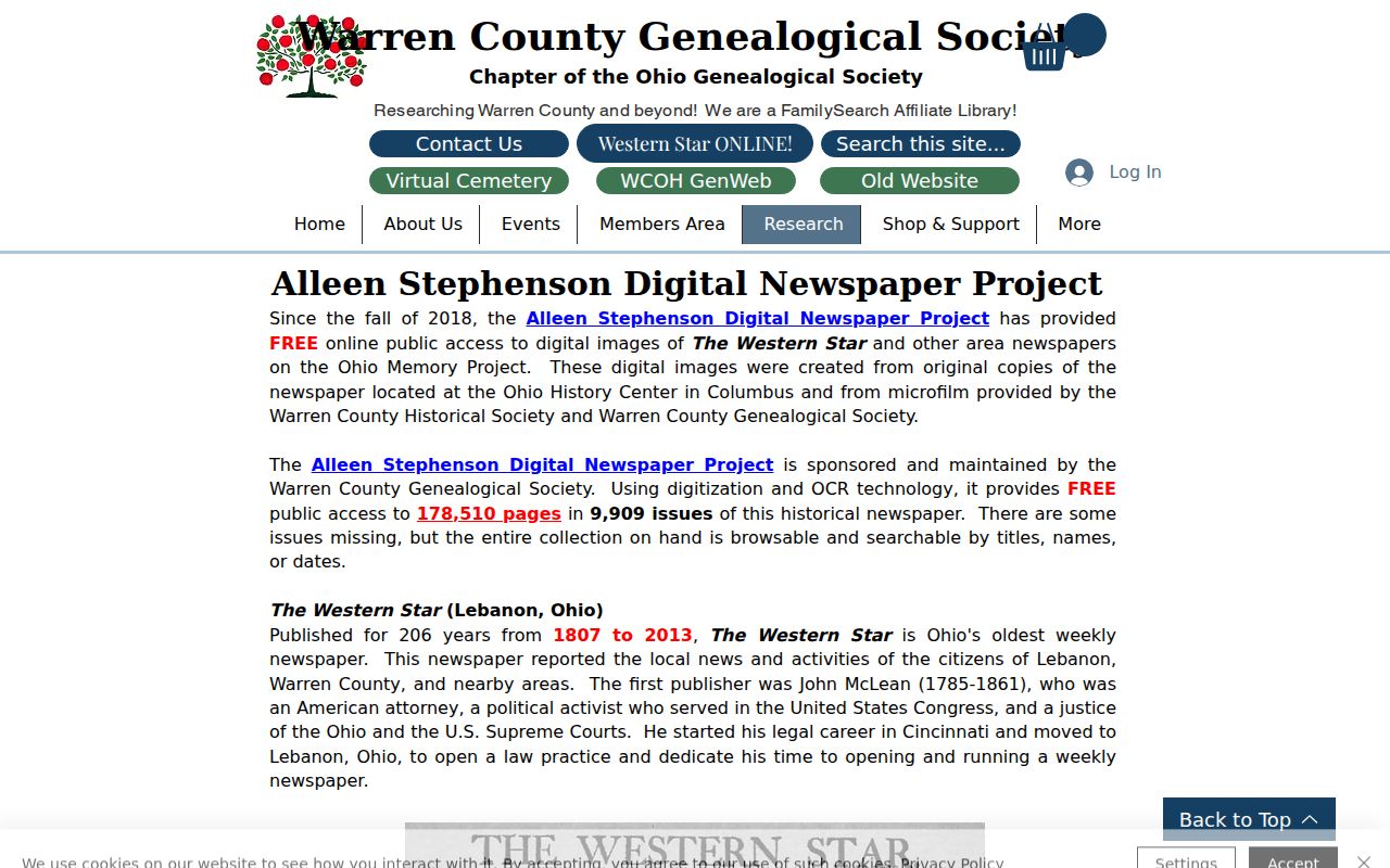Lebanon city directory research using the Western Star newspaper archive