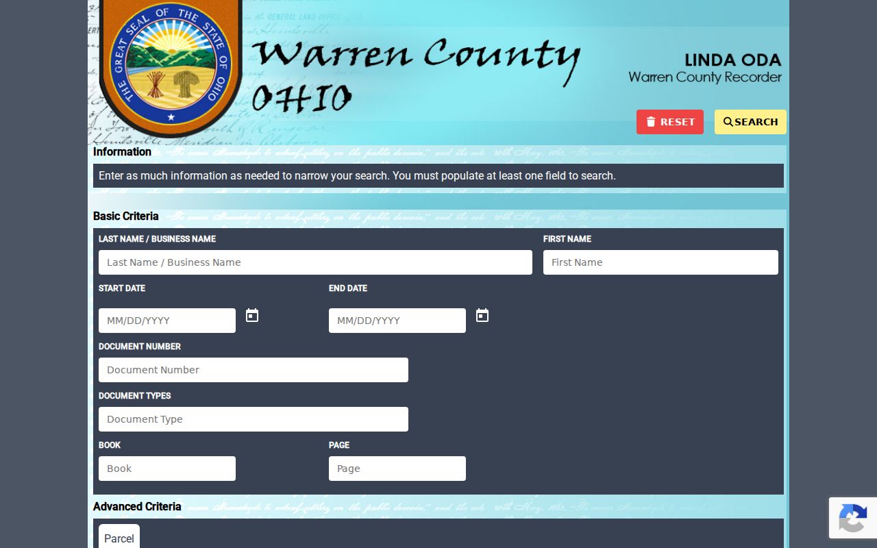 Lebanon residents directory Warren County Recorder AVA land record search