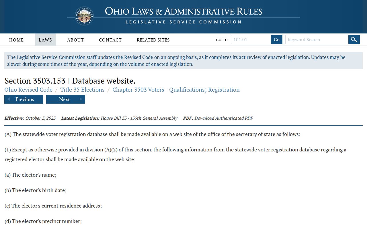 Lebanon ZIP code directory legal limits for official voter lookup fields